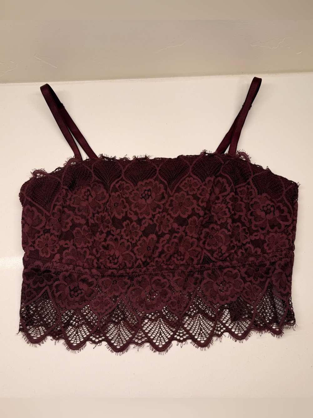aerie Lace Bralette - Deep Wine